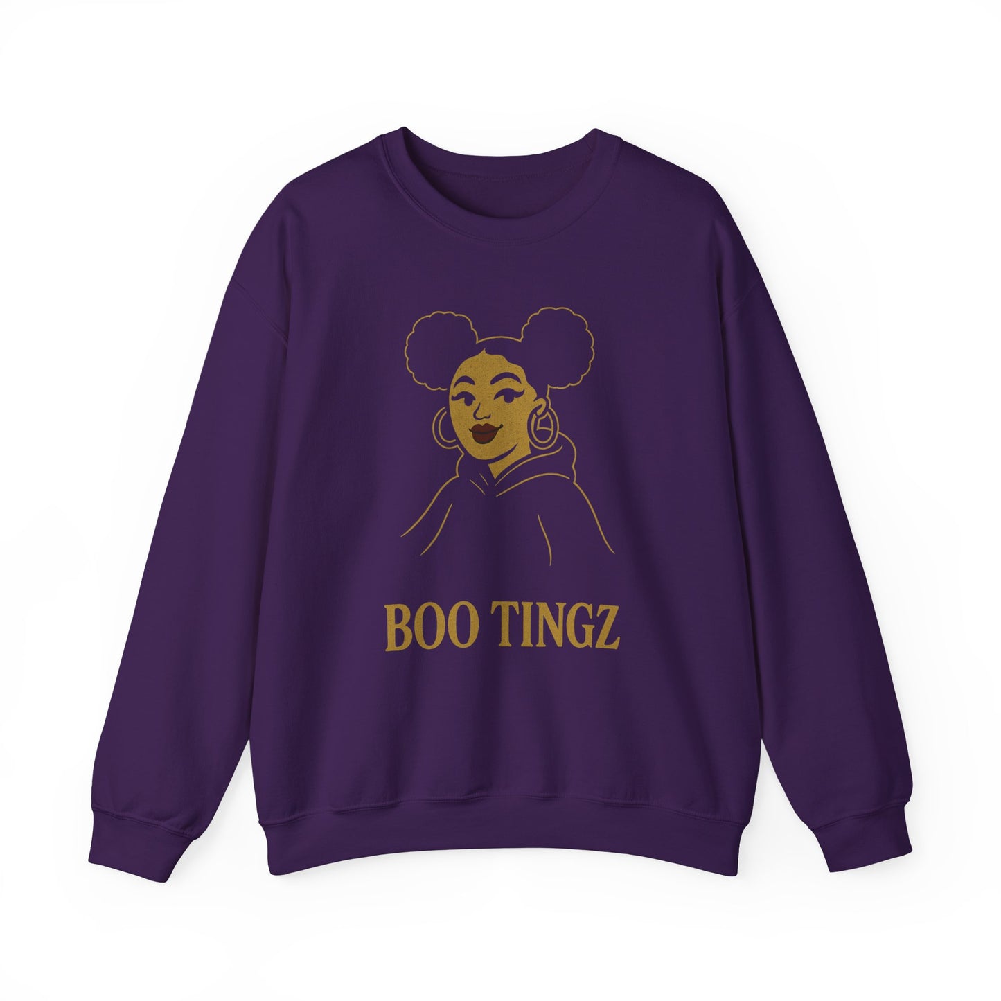 Boo Tingz Crewneck Sweatshirt - Cozy Unisex Gift, Casual Wear, Halloween Outfit, Everyday Comfort, Trendy Streetwear