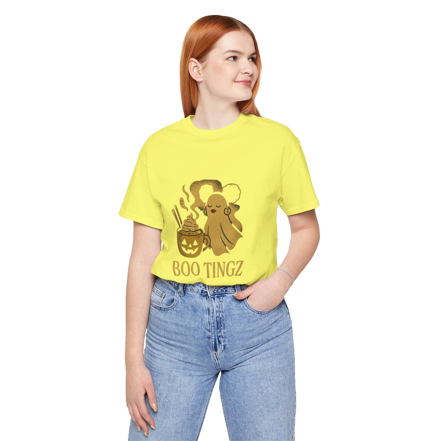 Spooky Ghost 'Boo Tingz' Tee for Halloween Fun