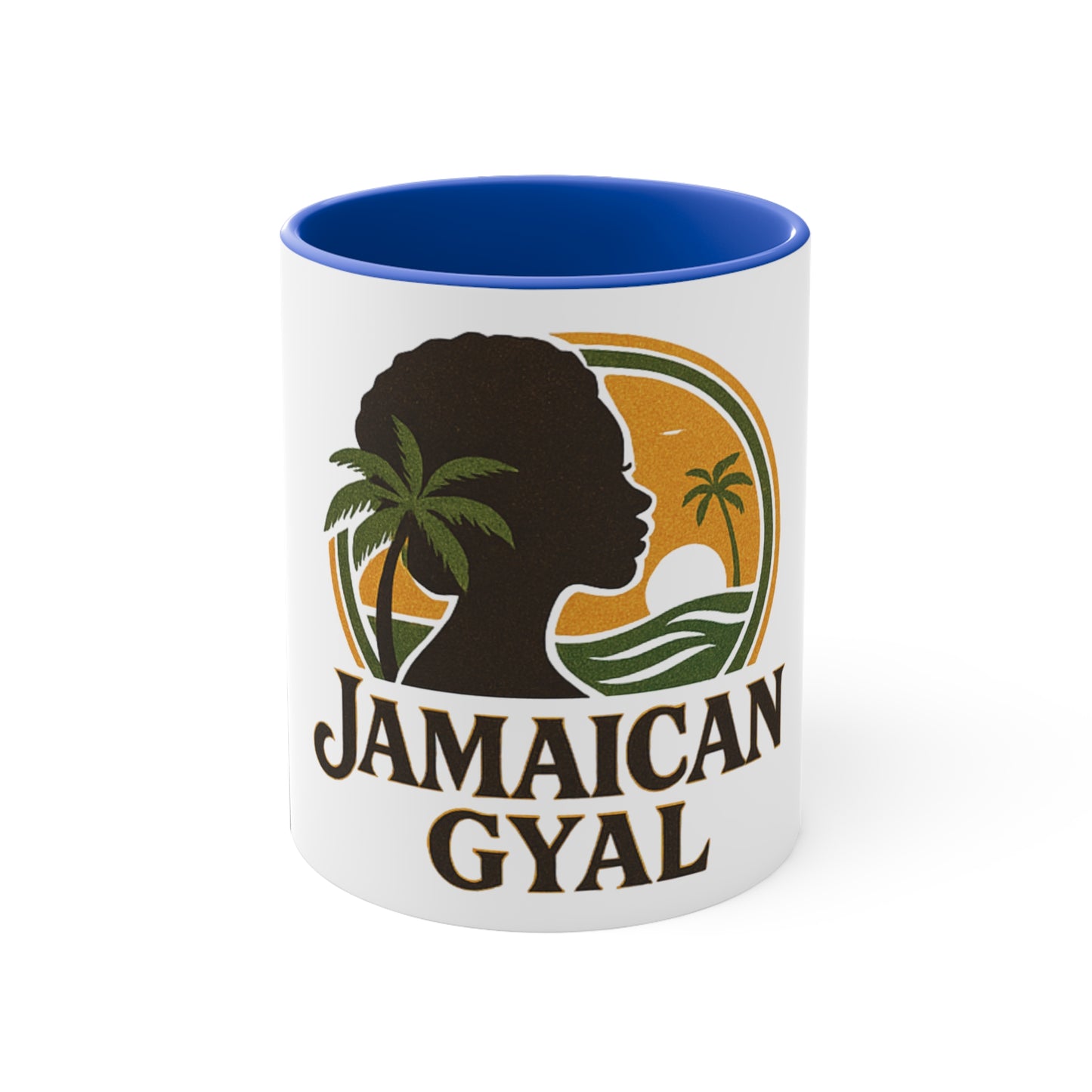 Colorful Jamaican Accent Mug, 11oz Coffee Cup, Unique Gift, Office Decor, Fun Tea Mug, Vibrant Caribbean Style