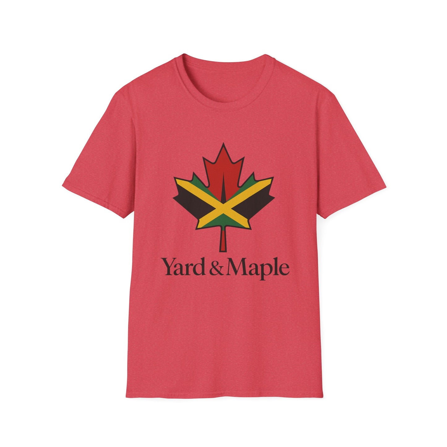 Yard & Maple Unisex Softstyle T-Shirt, Casual Summer Tee, Jamaican Theme Shirt, Cool Graphic Top, Gift for Nature Lovers