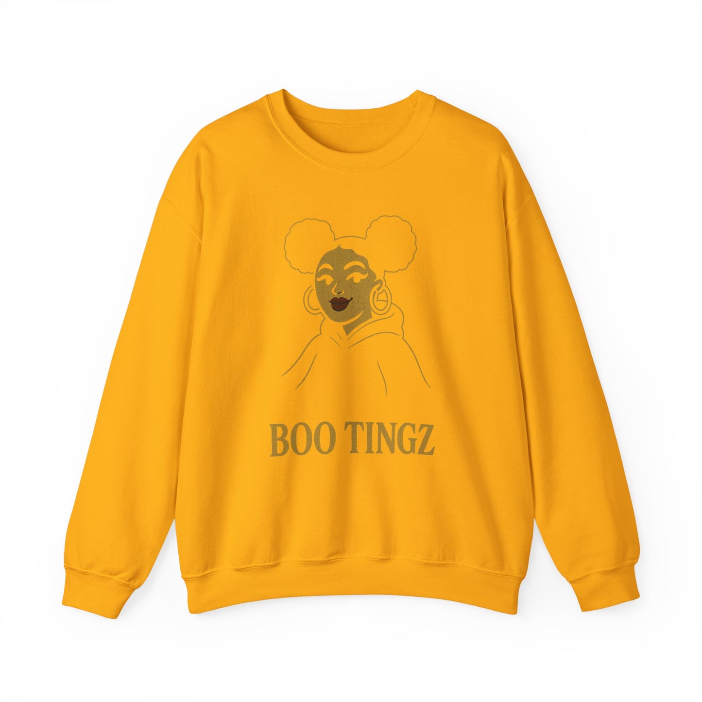 Boo Tingz Crewneck Sweatshirt - Cozy Unisex Gift, Casual Wear, Halloween Outfit, Everyday Comfort, Trendy Streetwear