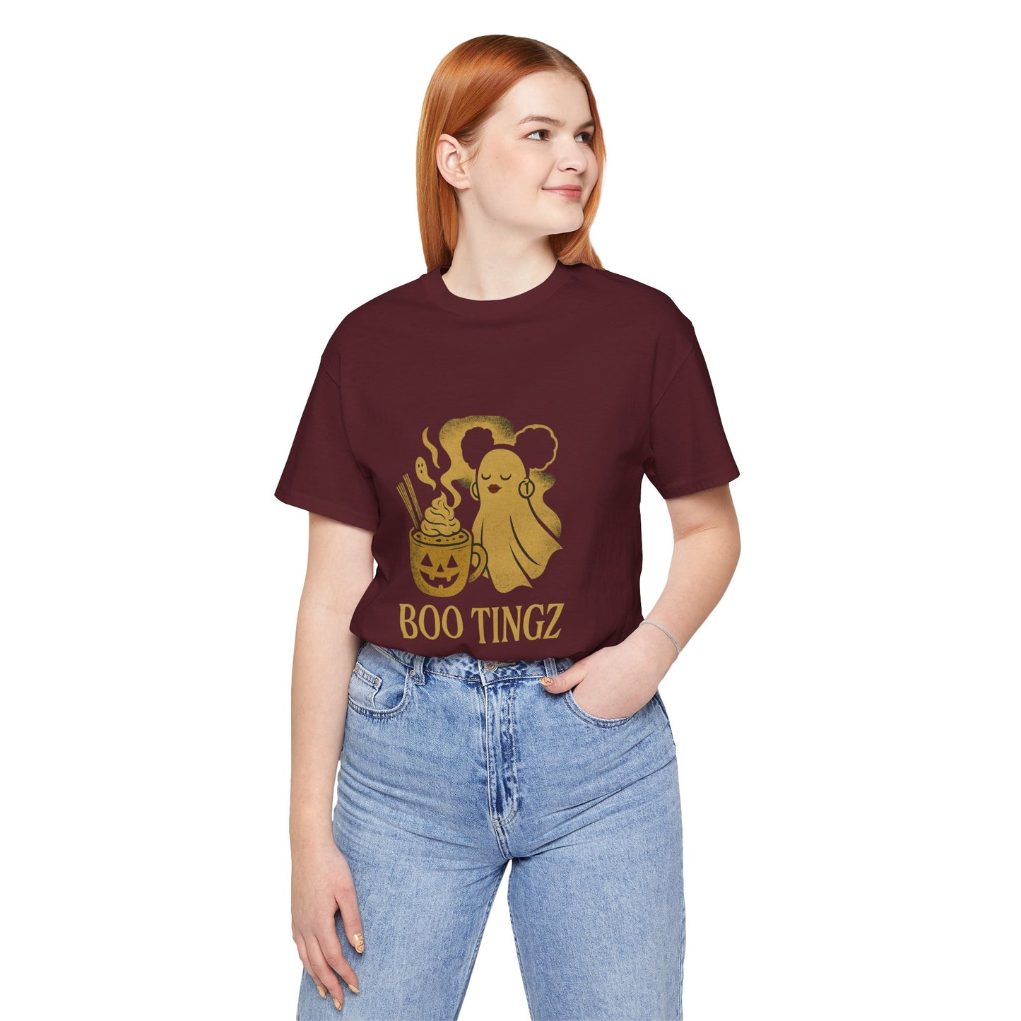 Spooky Ghost 'Boo Tingz' Tee for Halloween Fun