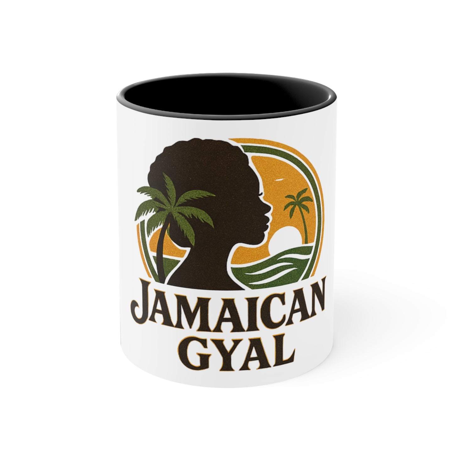 Colorful Jamaican Accent Mug, 11oz Coffee Cup, Unique Gift, Office Decor, Fun Tea Mug, Vibrant Caribbean Style