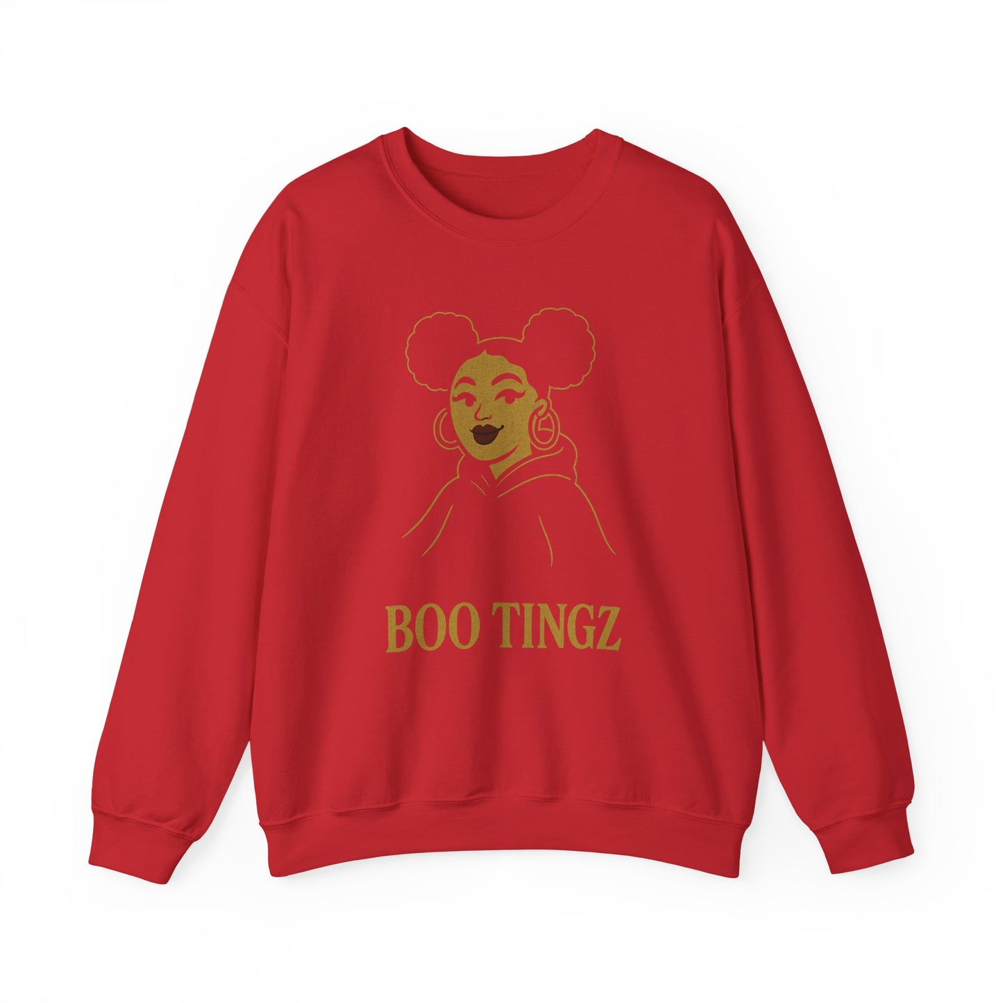 Boo Tingz Crewneck Sweatshirt - Cozy Unisex Gift, Casual Wear, Halloween Outfit, Everyday Comfort, Trendy Streetwear