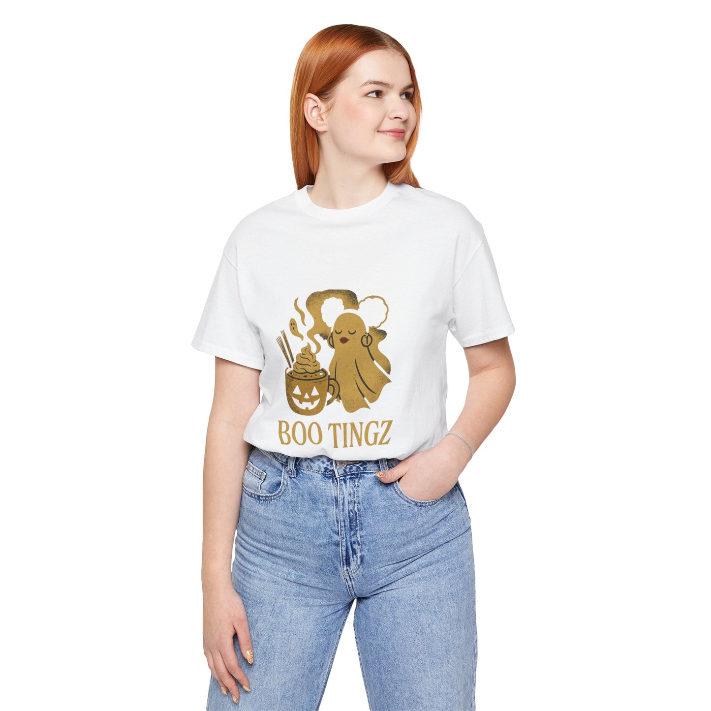 Spooky Ghost 'Boo Tingz' Tee for Halloween Fun