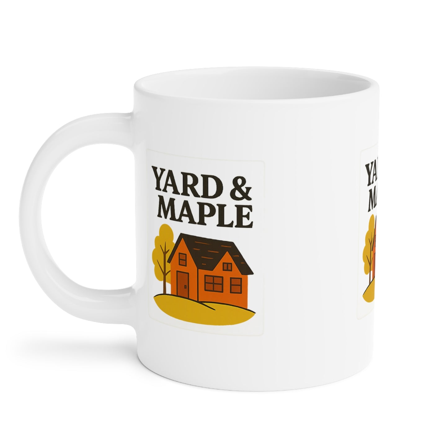 Cozy Home Ceramic Mug, Yard & Maple Design, Perfect Gift for Homeowners, Autumn Decor, Coffee Lovers, Housewarming Present