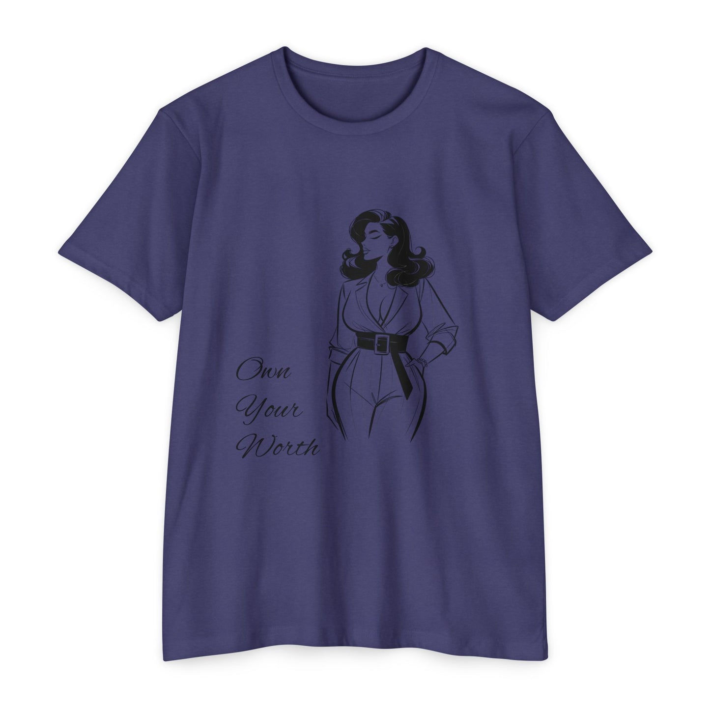 Empowering Quote T-Shirt | Own Your Worth Tee, Inspirational Fashion, Gift for Her, Motivational Apparel, Everyday Style