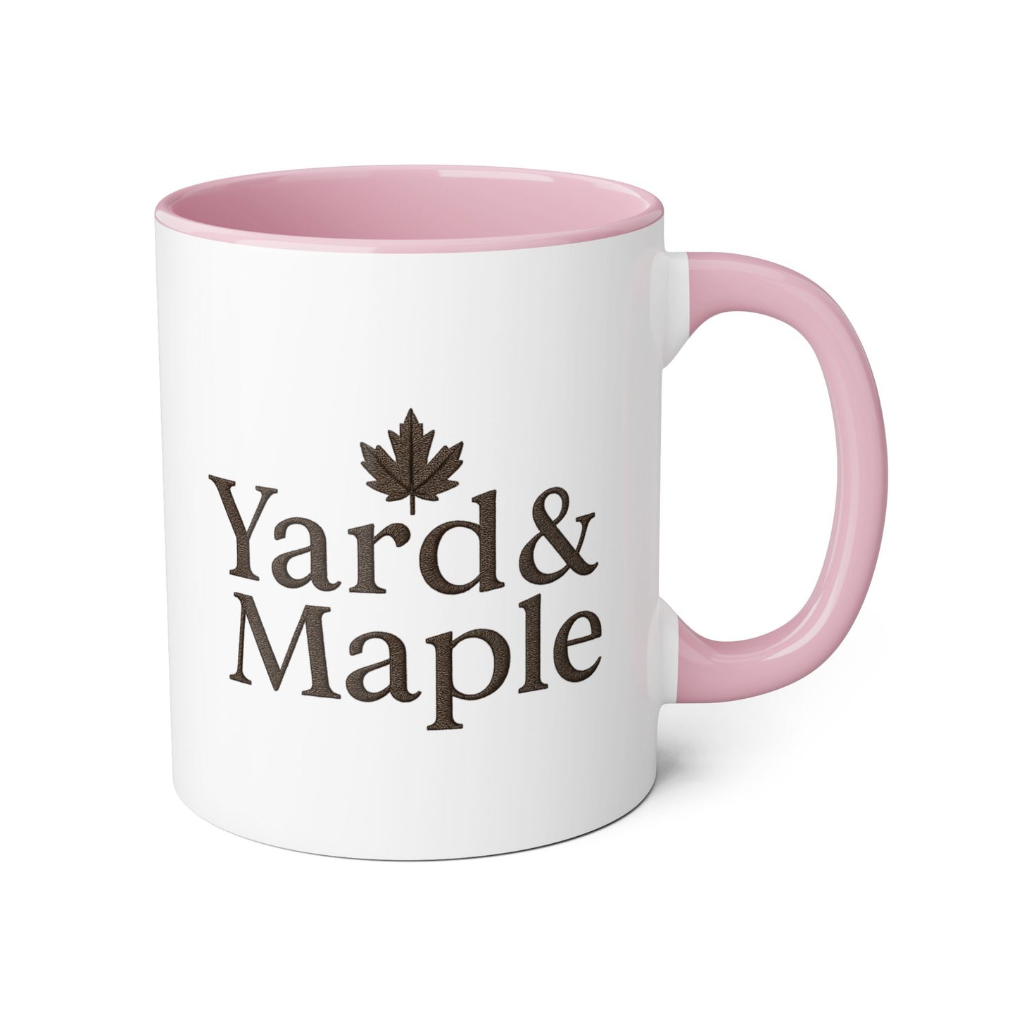 Yard & Maple Accent Mug - Cozy Coffee Cup, Perfect for Home/Office, Great Gift for Coffee Lovers, Autumn Decor, Unique Beverage Mug