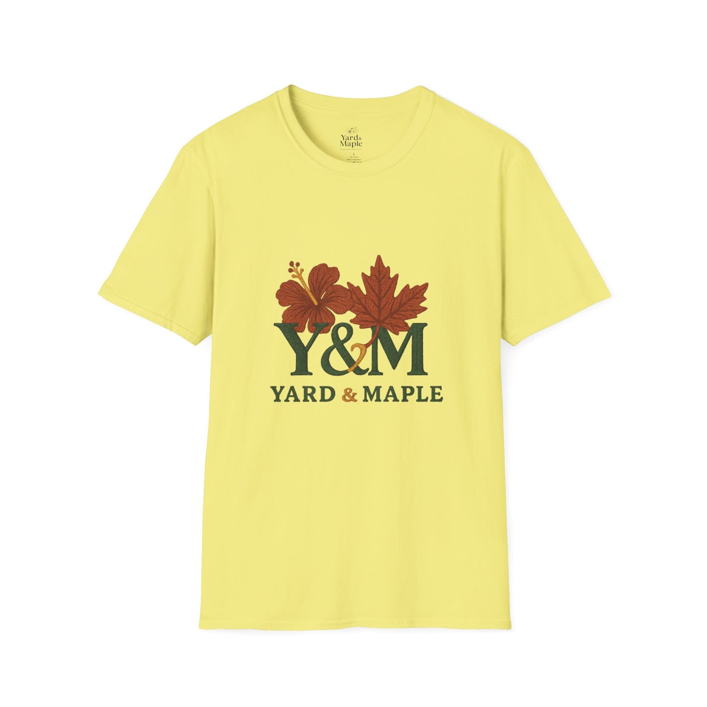 Yard & Maple Floral Unisex T-Shirt, Casual Tee, Nature Lover Gift, Spring Fashion, Graphic Shirt, Eco-Friendly Apparel