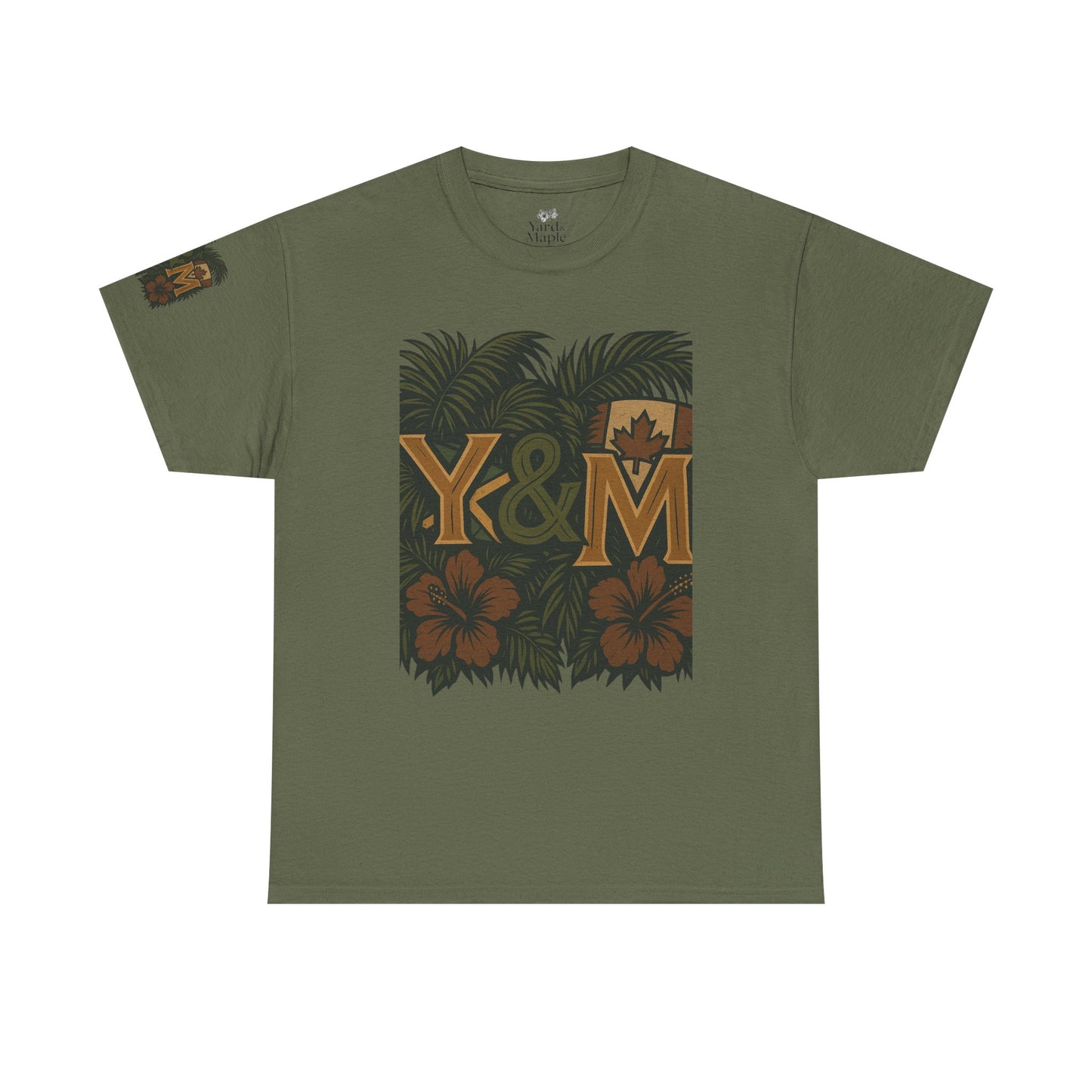 Tropical Vibes Unisex Heavy Cotton Tee, Casual Wear, Perfect for Summer, Beach Days, Gift for Him/Her