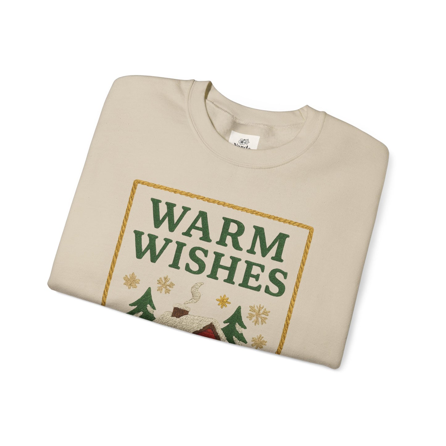 Cozy Warm Wishes Sweatshirt, Holiday Sweatshirt, Winter Fashion, Family Gathering, Gift for Her, Comfortable Crewneck