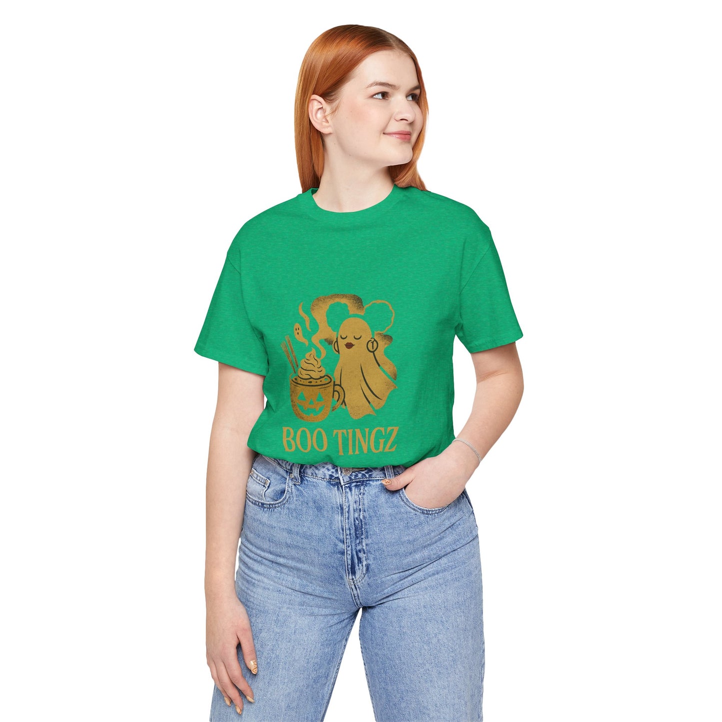 Spooky Ghost 'Boo Tingz' Tee for Halloween Fun