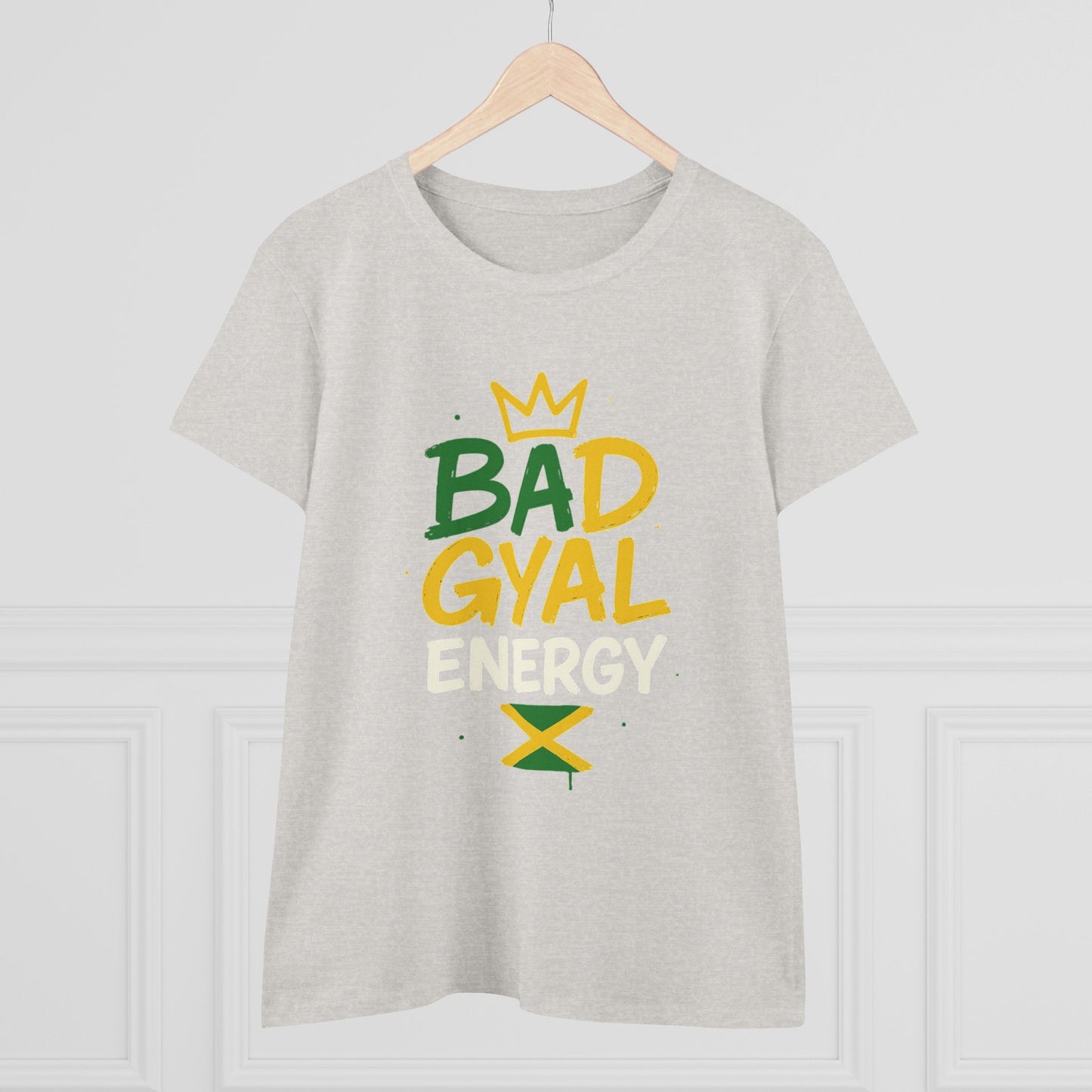 Jamaican Bad Gyal Energy Tee, Women's Graphic T-Shirt, Casual Summer Top, Festival Outfit, Unique Gift for Her