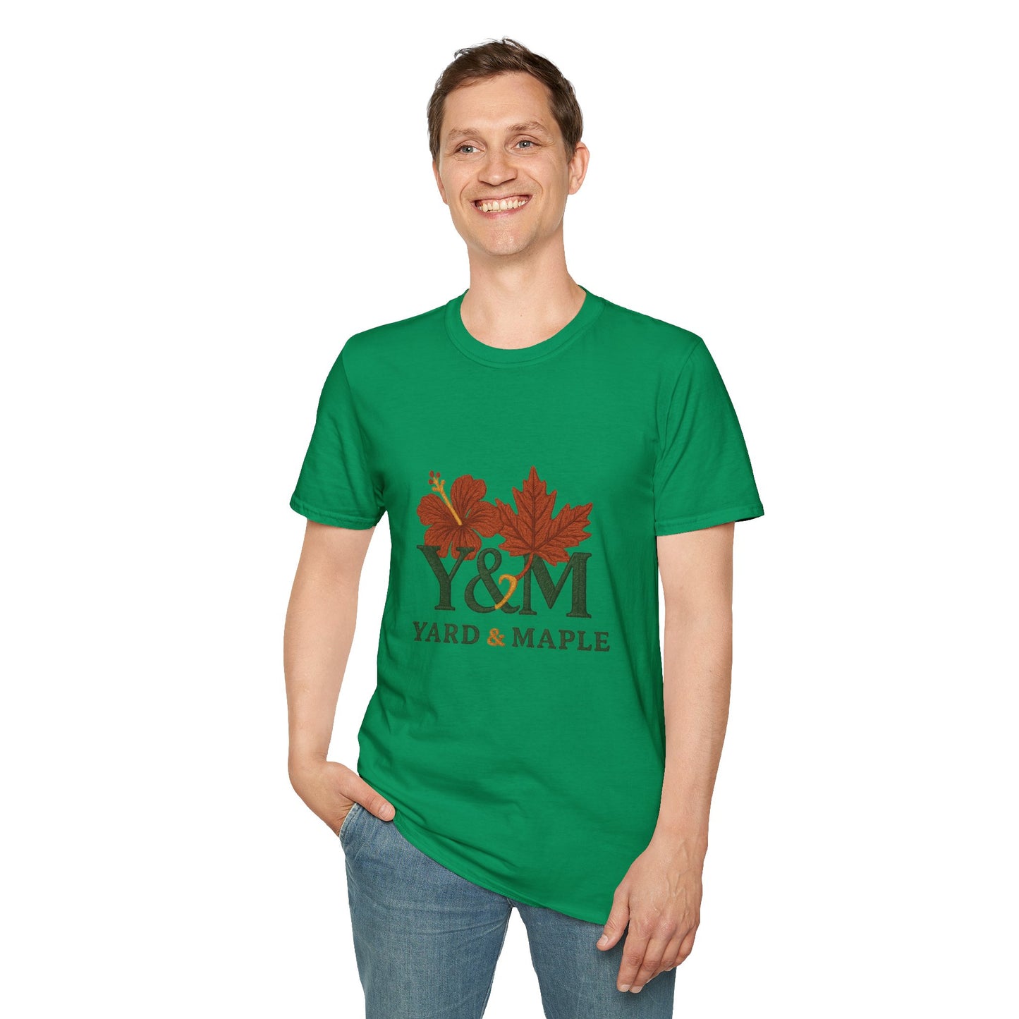 Yard & Maple Floral Unisex T-Shirt, Casual Tee, Nature Lover Gift, Spring Fashion, Graphic Shirt, Eco-Friendly Apparel