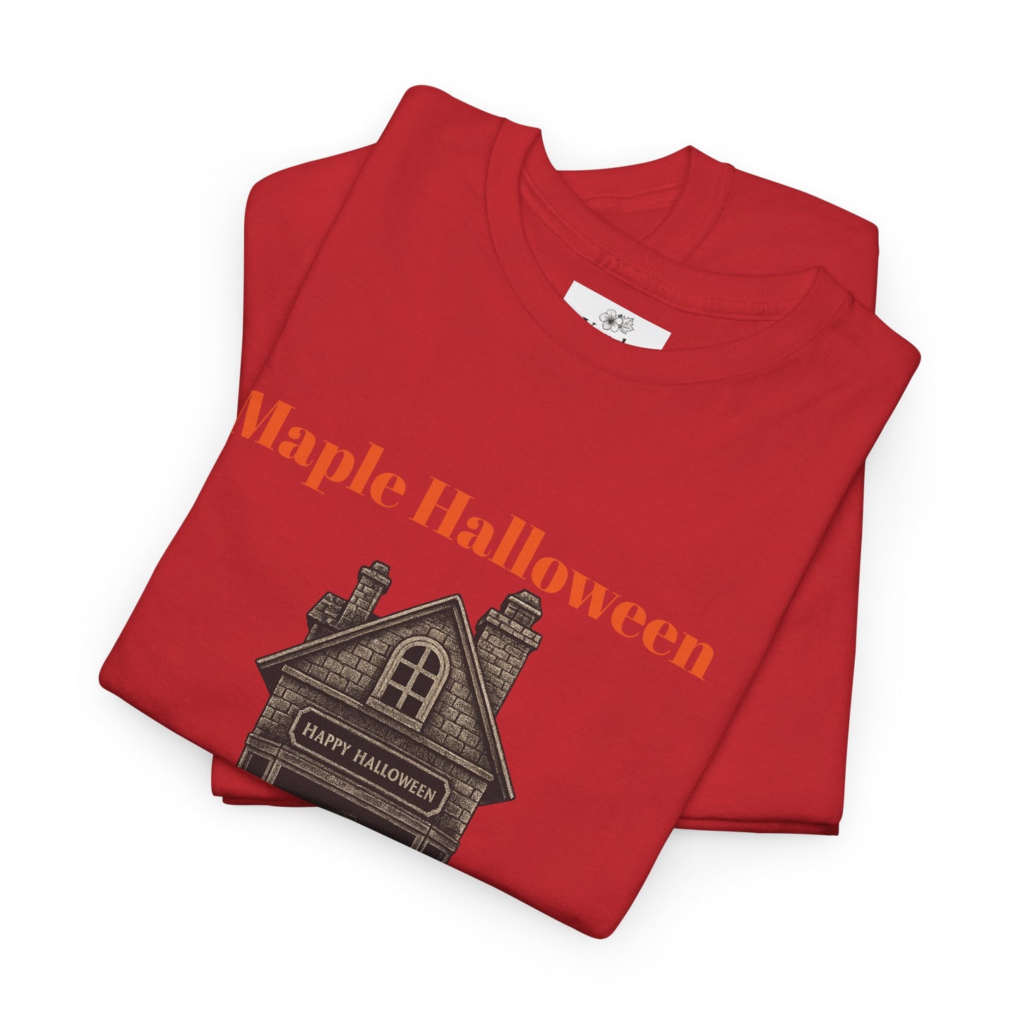 Halloween Graphic Tee, Spooky Season Shirt, Maple Halloween T-Shirt, Unisex Cotton Tee, Fall Fashion Top, Holiday Gift