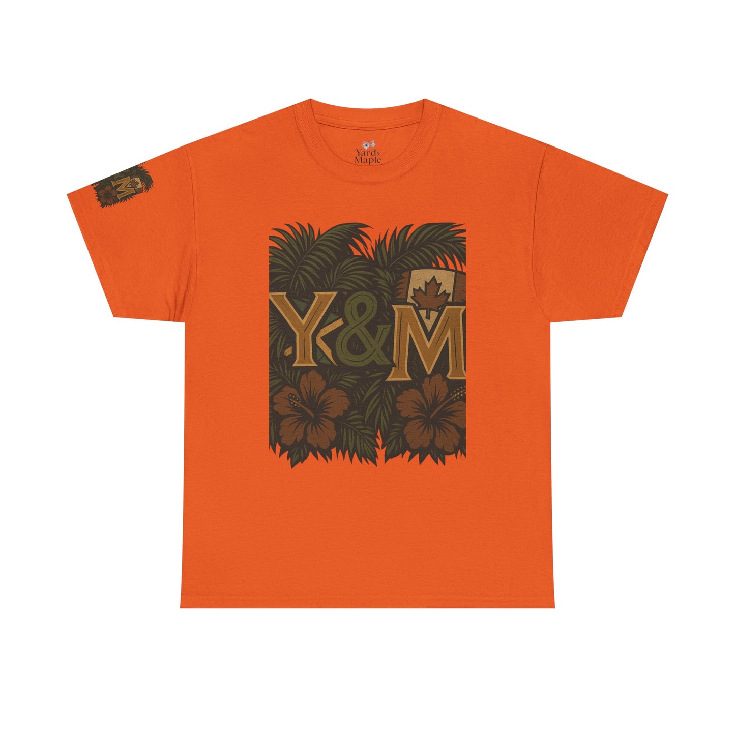 Tropical Vibes Unisex Heavy Cotton Tee, Casual Wear, Perfect for Summer, Beach Days, Gift for Him/Her
