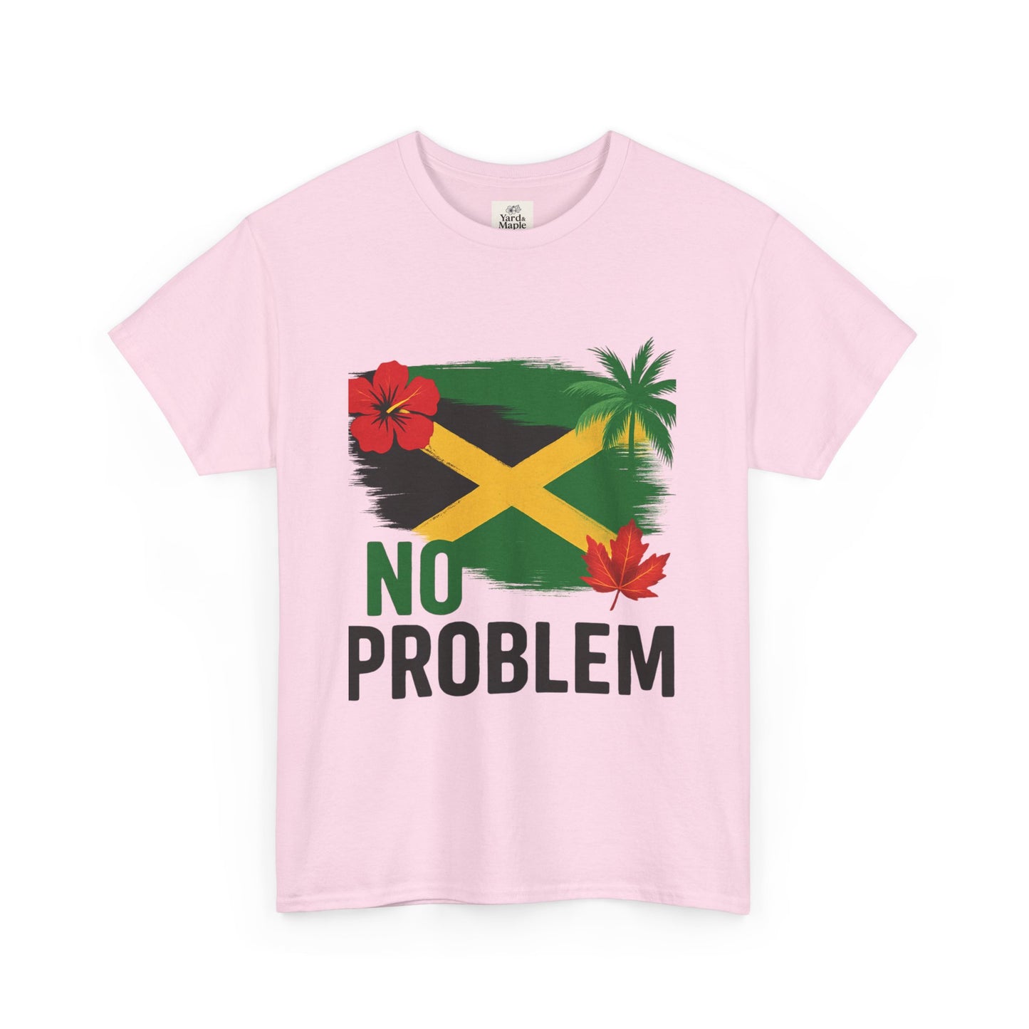 Jamaican Vibes Tee, Unisex Heavy Cotton T-Shirt with Tropical Design, Perfect for Summer and Festivals, Casual Wear, Gift Idea