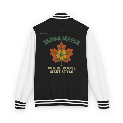 Unisex Heavyweight Letterman Jacket with Oak Leaf Design, Stylish Sports Jacket, Gift for College Students, Casual Attire, Fall [...]