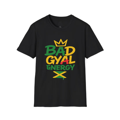 Unisex Softstyle T-Shirt with 'BADGYAL' Design, Casual Wear, Gift for Music Lovers, Summer Vibes, Festival Fashion