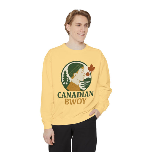 Canadian Bwoy Sweatshirt, Unisex Cozy Apparel, Gift for Canada Day, Casual Streetwear, Nature Lover Sweatshirt, Fall Fashion