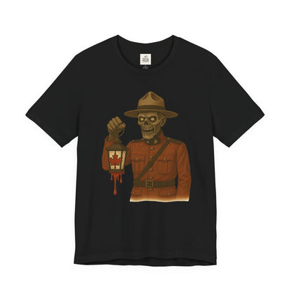 Halloween Horror Graphic Tee, Unisex Short Sleeve Shirt, Spooky Costume, Retro Graphic, Perfect for Halloween Parties, Dark Humor Apparel