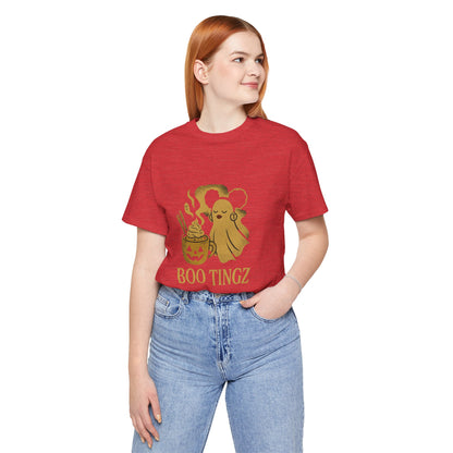 Spooky Ghost 'Boo Tingz' Tee for Halloween Fun