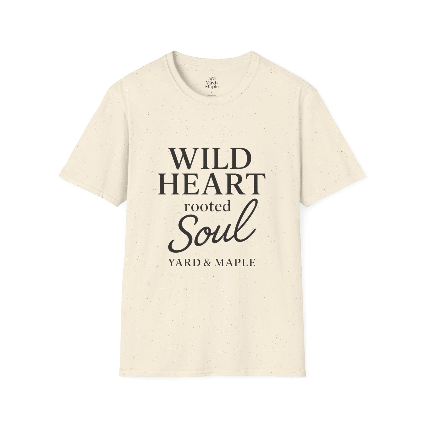 Wild Heart Unisex Softstyle T-Shirt | Inspirational Tee, Gift for Nature Lovers, Casual Wear, Birthday Gift, Boho Style