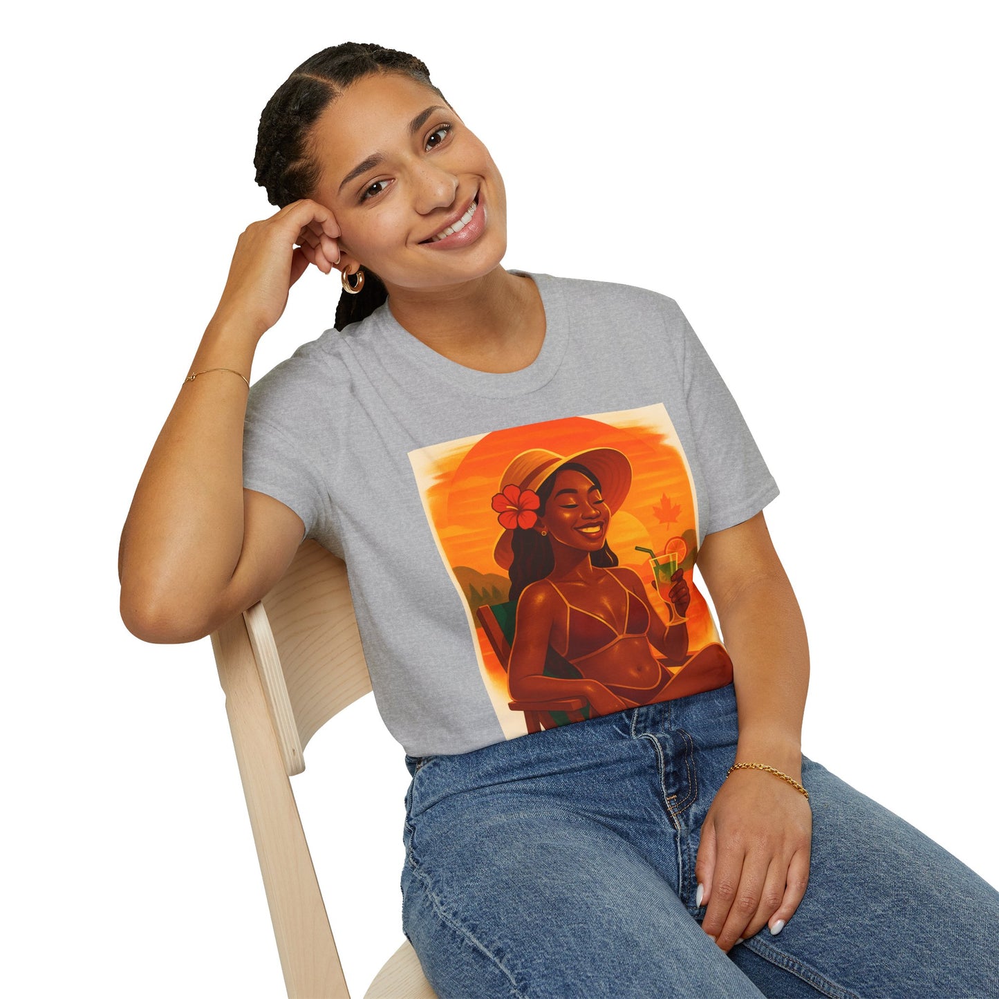 Tropical Vibes T-Shirt, Summer Graphic Tee, Vacation Outfit, Beachwear, Casual Wear, Gift for Her