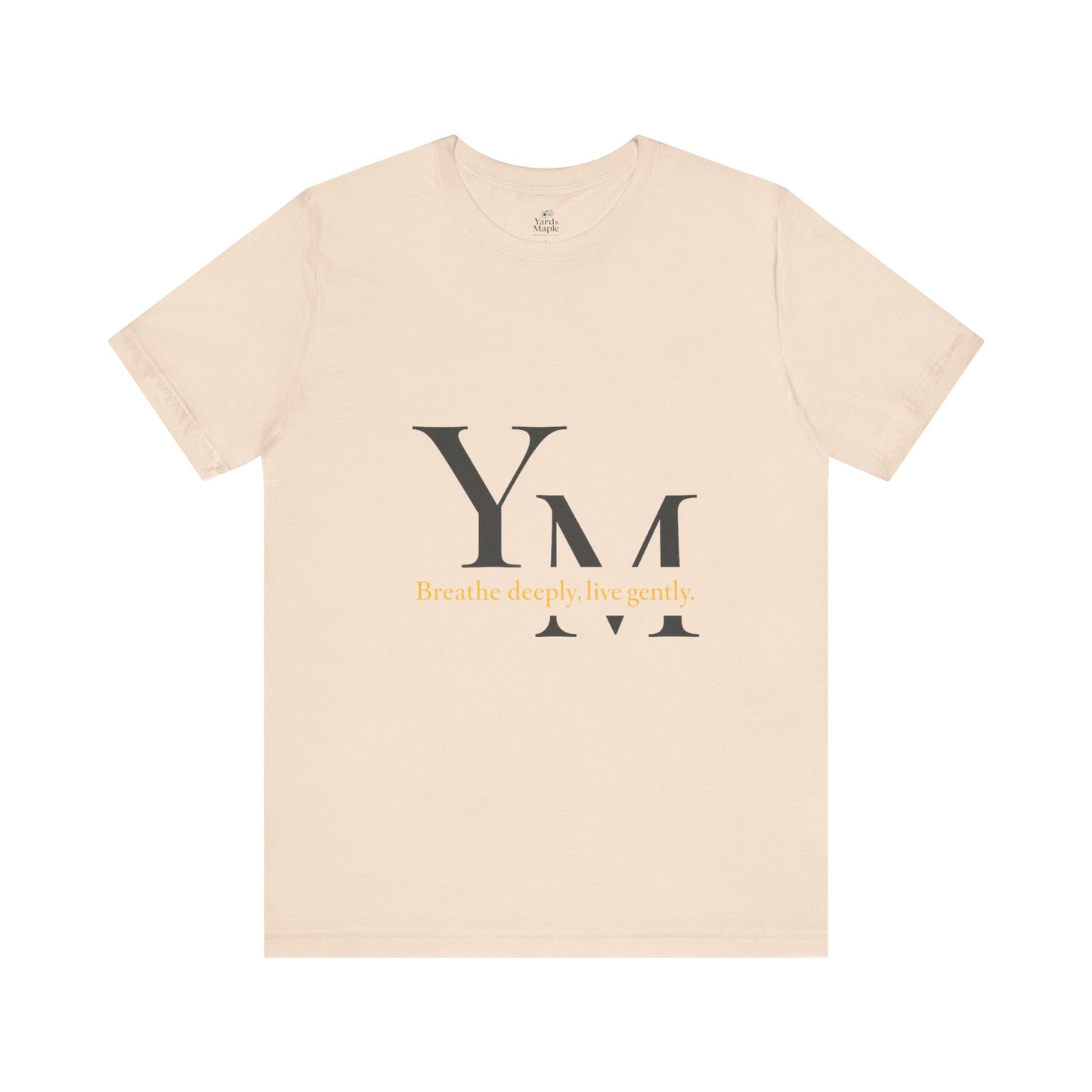 Unisex Inspirational Quote Tee - Breathe Deeply, Relaxed Fit Shirt for Mindfulness, Yoga, Gifts for Her & Him, Casual Wear, Everyday Comfort