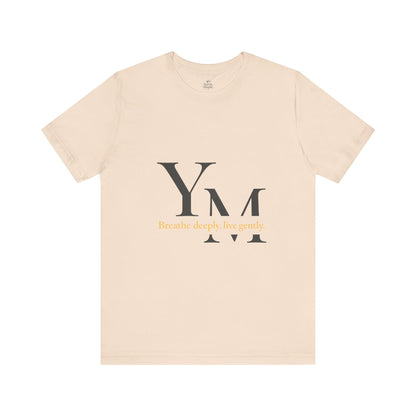 Unisex Inspirational Quote Tee - Breathe Deeply, Relaxed Fit Shirt for Mindfulness, Yoga, Gifts for Her & Him, Casual Wear, Everyday Comfort