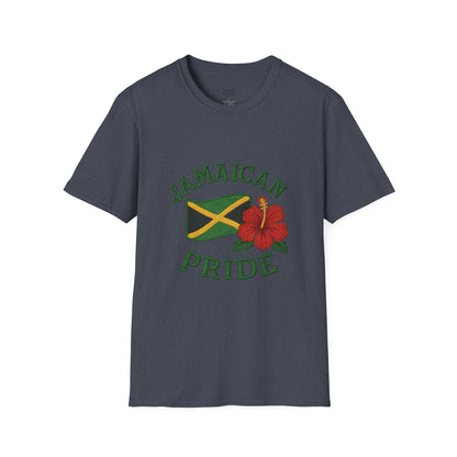 Jamaican Pride T-Shirt, Unisex Softstyle Tee, Tropical Vacation Shirt, Caribbean Pride Apparel, Festival and Celebration Wear