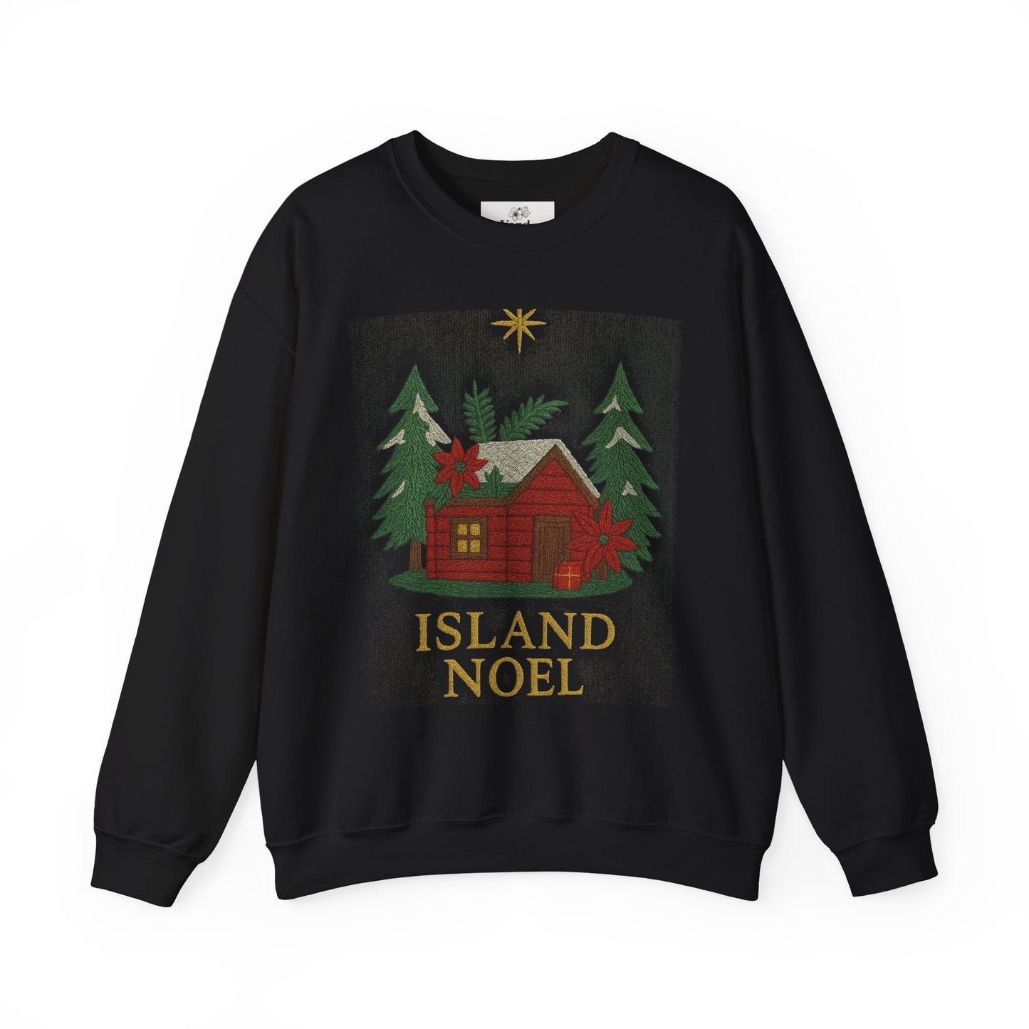 Cozy Holiday Sweatshirt - Island Noel Design, Unisex Christmas Crewneck, Winter Apparel, Gift for Him/Her, Seasonal Fashion