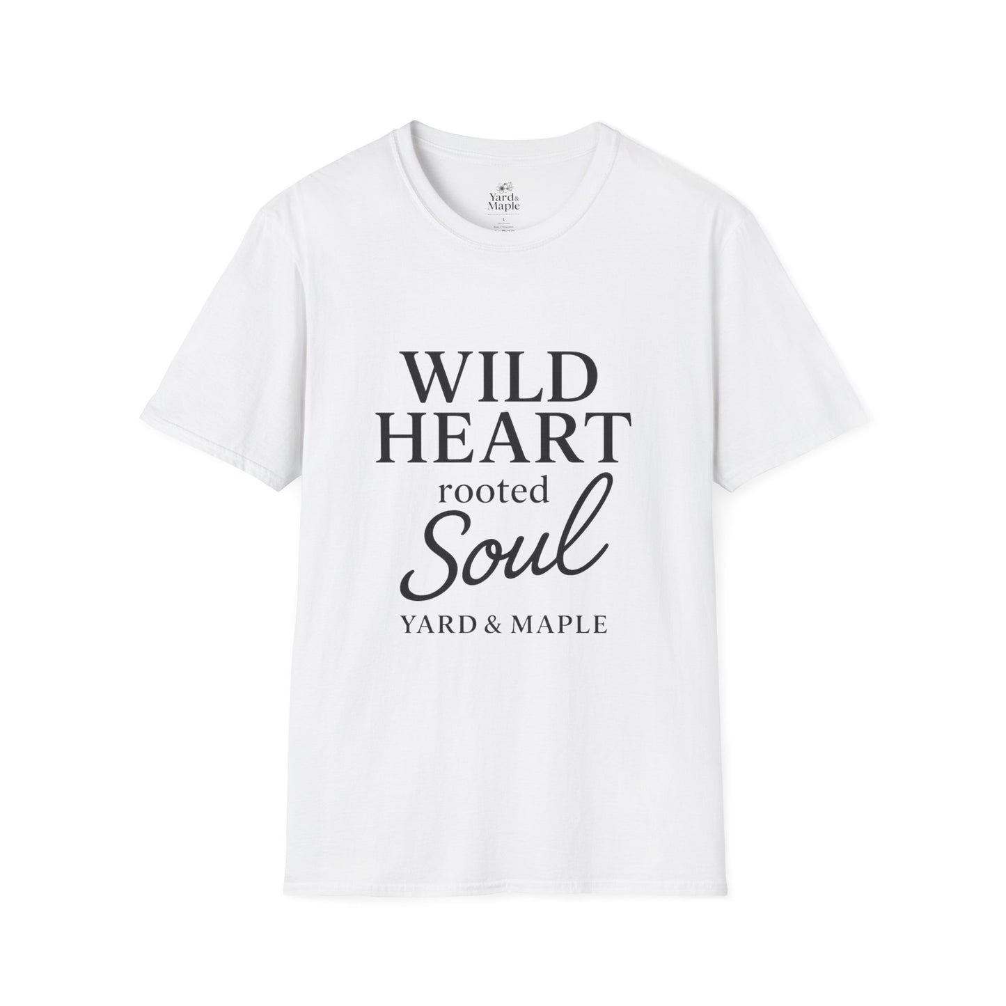 Wild Heart Unisex Softstyle T-Shirt | Inspirational Tee, Gift for Nature Lovers, Casual Wear, Birthday Gift, Boho Style