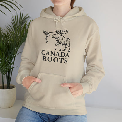 Canada Roots Hoodie — Moose & Hummingbird Graphic Pullover