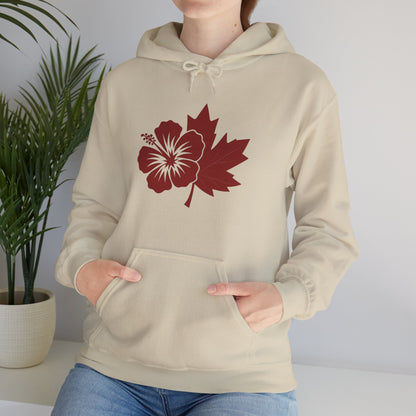 Maple & Hibiscus Hoodie — Yard & Maple Logo Cozy Pullover