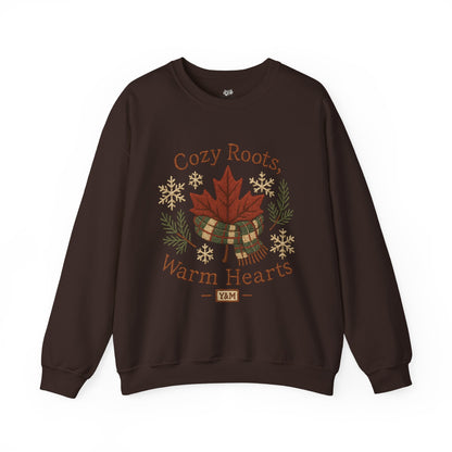 Cozy Roots Crewneck Sweatshirt: Warm Hearts Gift, Fall Fashion, Winter Apparel, Unisex Sweatshirt, Holiday Sweater