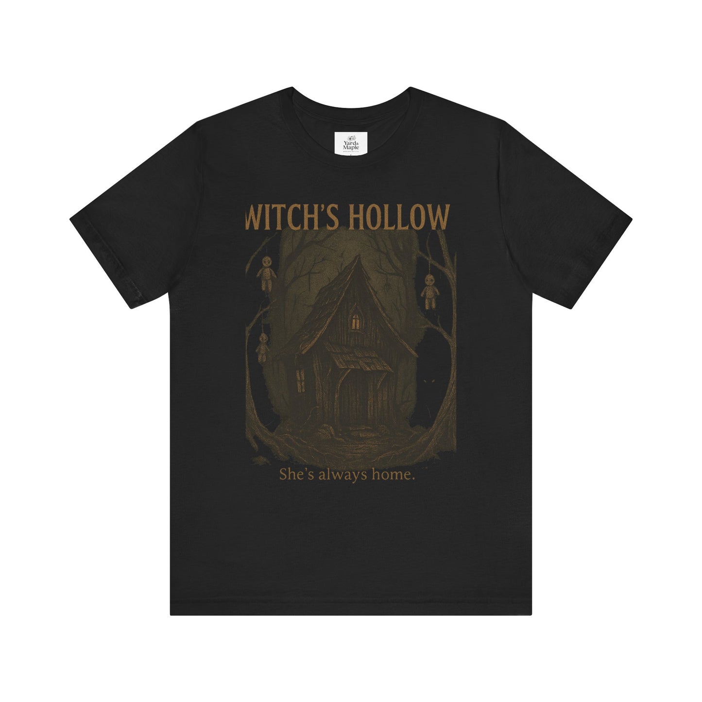 Witch's Hollow Tee, Fall Fashion, Halloween Apparel, Spooky Shirt, Gift for Witches, Unisex Graphic Tee, Cozy Autumn Wear