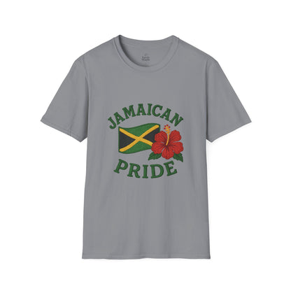 Jamaican Pride T-Shirt, Unisex Softstyle Tee, Tropical Vacation Shirt, Caribbean Pride Apparel, Festival and Celebration Wear