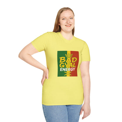 Rasta Vibes T-Shirt | Bad Gyal Energy | Unisex Graphic Tee, Casual Wear, Festival Apparel, Gift for Him/Her, Summer Style