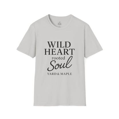 Wild Heart Unisex Softstyle T-Shirt | Inspirational Tee, Gift for Nature Lovers, Casual Wear, Birthday Gift, Boho Style