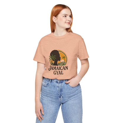 Jamaican Gyal Tee, Caribbean Vibe T-Shirt, Unisex Summer Shirt, Gift for Her, Tropical Style Apparel