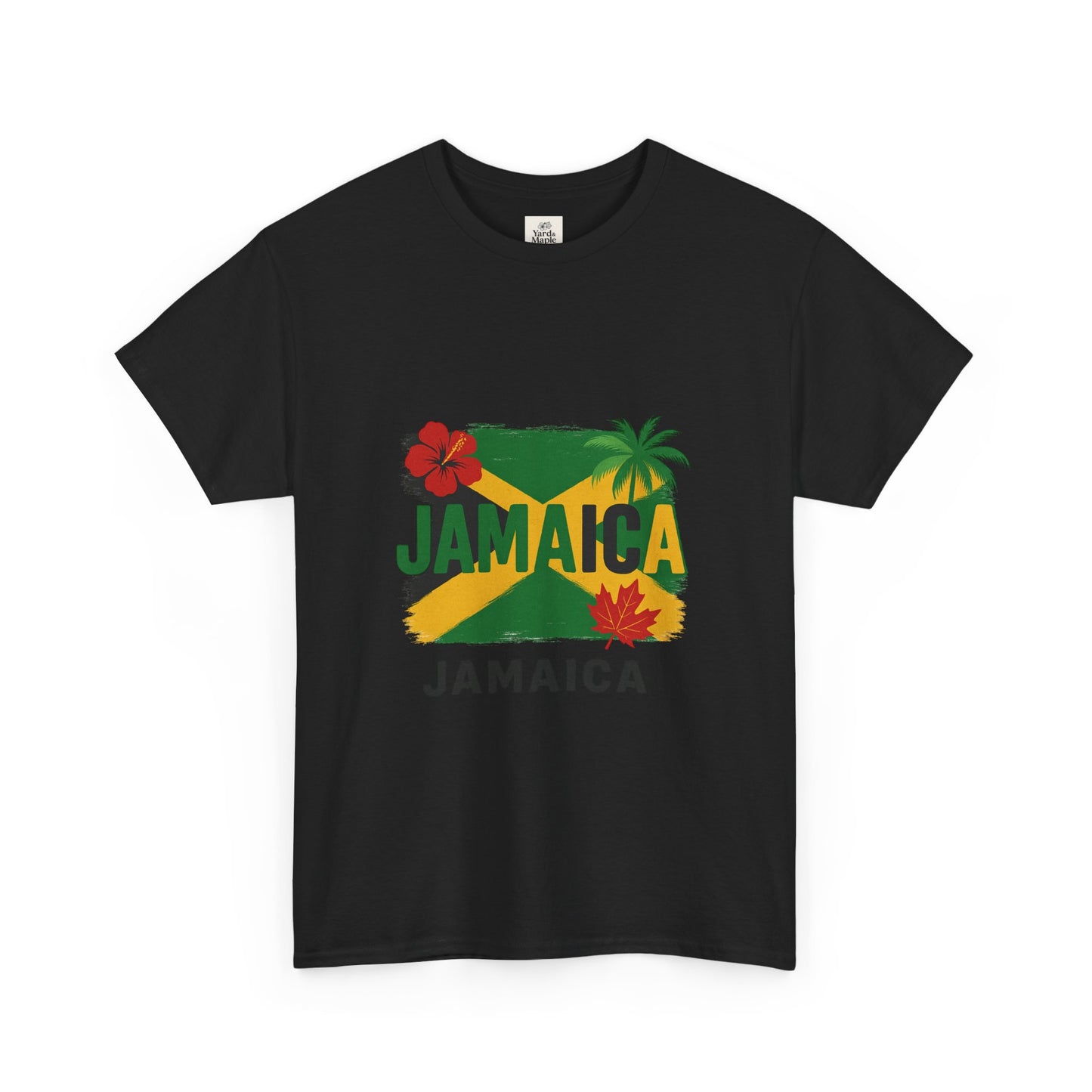 Jamaica Unisex Heavy Cotton Tee – Vibrant Tropical Style, Beachwear, Travel Souvenir, Summer Party, Gift for Wanderlust