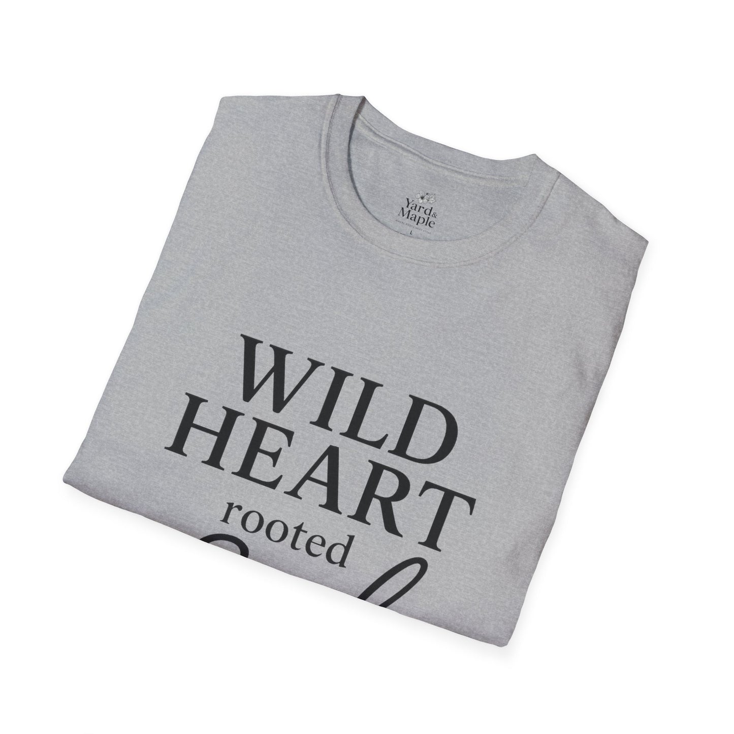 Wild Heart Unisex Softstyle T-Shirt | Inspirational Tee, Gift for Nature Lovers, Casual Wear, Birthday Gift, Boho Style