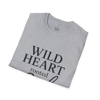 Wild Heart Unisex Softstyle T-Shirt | Inspirational Tee, Gift for Nature Lovers, Casual Wear, Birthday Gift, Boho Style
