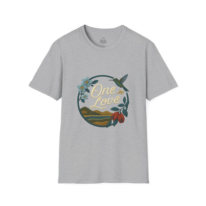 One Love Nature-Inspired T-Shirt, Unisex Tee, Stylish Apparel, Eco-Friendly Gift, Summer Fashion, Inspirational T-Shirt
