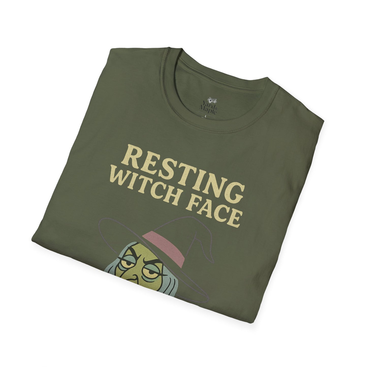 Resting Witch Face Unisex T-Shirt, Halloween Tee, Funny Witch Shirt, Gift for Her, Cute Casual Top, Spooky Season Apparel