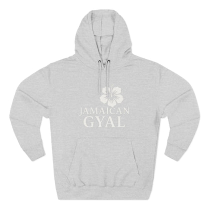 Jamaican Gyal Hoodie — Tropical Hibiscus Graphic Fleece Pullover