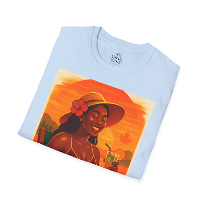 Tropical Vibes T-Shirt, Summer Graphic Tee, Vacation Outfit, Beachwear, Casual Wear, Gift for Her