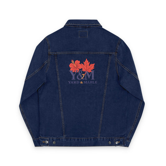 Embroidered Unisex Denim Jacket, Stylish Fall Fashion, Custom Casual Wear, Gift for Friends, Autumn Layering Essential