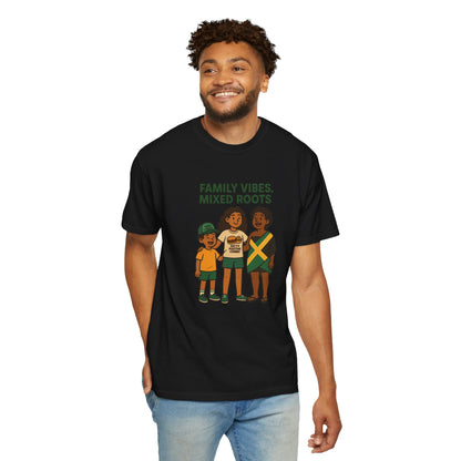 Family Vibes T-Shirt, Unisex Clothing, Mixed Roots Shirt, Family Reunion Outfit, Cultural Celebration Apparel, Summer Casual Wear